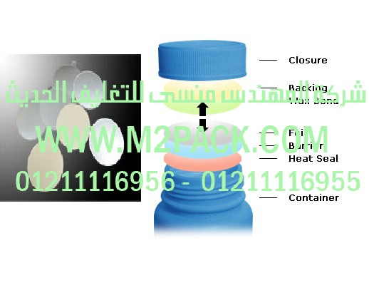 غطاء اندكشن سيل من الالومنيوم فويل – سدة قصدير – رقيقة قصدير برشمة وسد فوهات القوارير البلاستيك – القناني البلاستيك – العبوات البلاستيك – الاوعية البلاستيكية – غراش بلاستيك والجرار المصنوعة من مادة تيريفثاليت البولي إيثيلين- ذات المقاومة المعتدلة التي نقدمها نحن شركة المهندس منسي لتوريد جميع مستلزمات التغليف الحديث من مواد التعبئة و التغليف والصناعات الهندسيه – ام تو باك